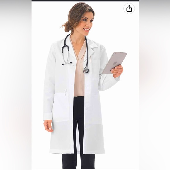 NWT Metalabs Women’s 37” lab coat | Size M - Picture 1 of 13